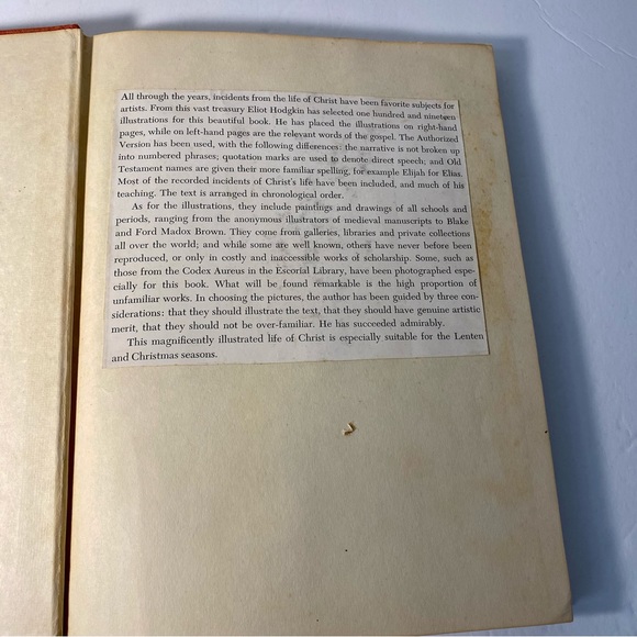 Vintage - A Pictorial Gospel: A Life of Christ - Eliot Hodgkin , Hardback 1950 - Picture 5 of 10